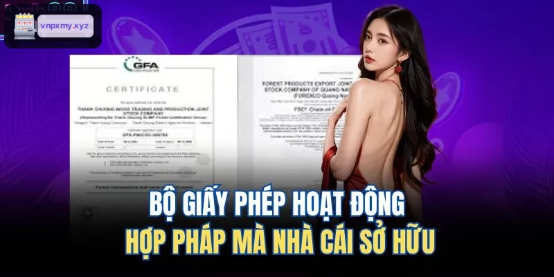 Tập hợp giấy phép hợp pháp của nhà cái